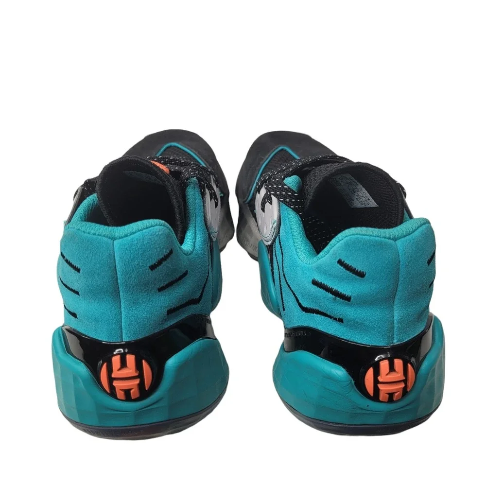 Adidas James Harden Vol. 4 Basketball Shoes Kids Sz‎ 4 Teal Black Orange FW4340